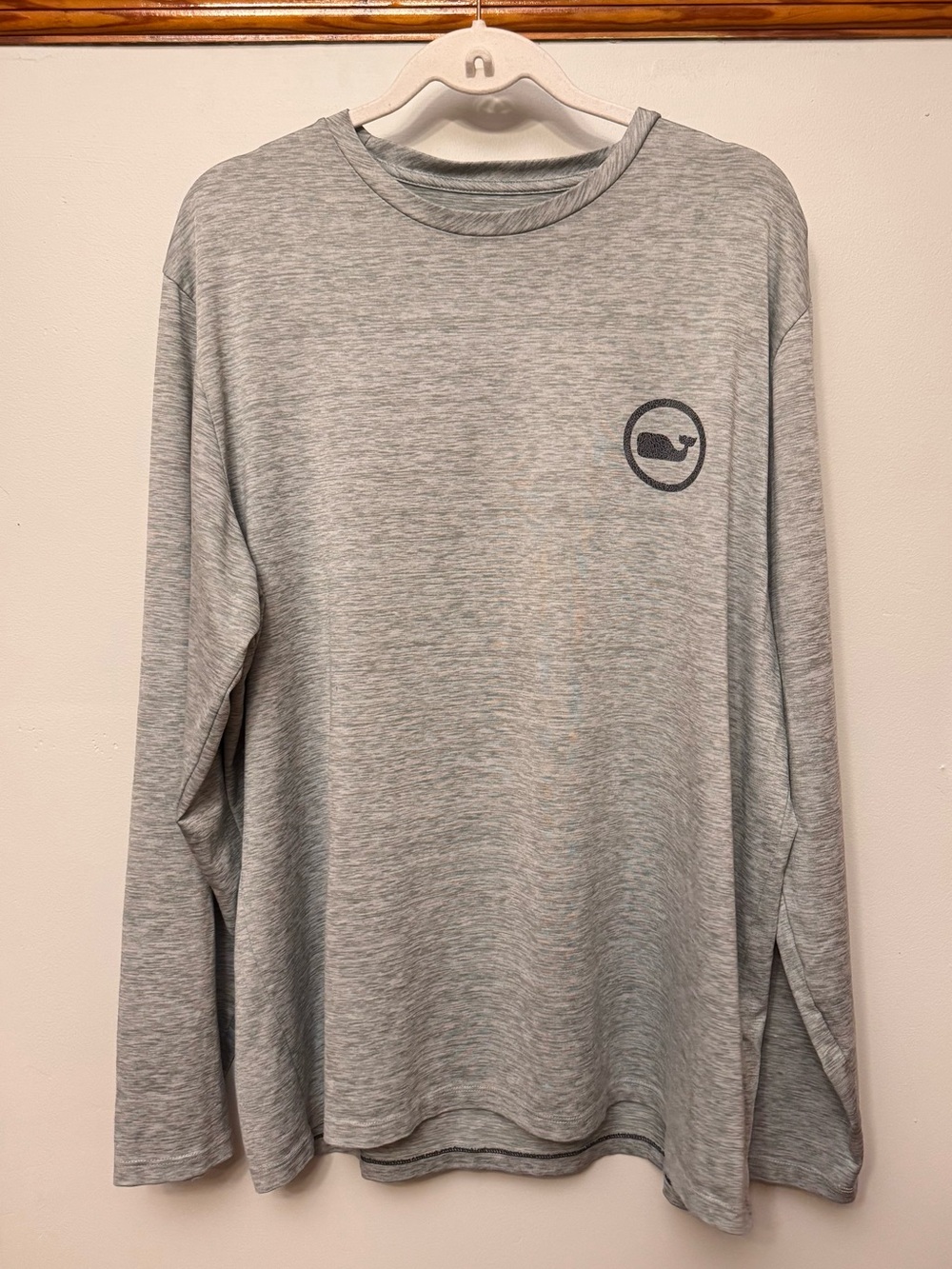 Vineyard Vines Performance Long Sleeve Shirt Men’s Large Heather Gray